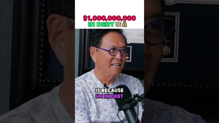 The reason I’m so rich, is because I’m in debt 💸#robertkiyosaki #richdad #wealth