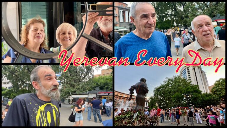 18.07.25, Fr. Ազնավուրի արձանը, հանդիպումներ, կարծիքներ: Դեպի սրճարան: Նորից Ազնավուրի հ.: Բակ․․․