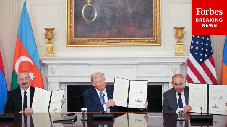 FULL EVENT: Trump Hosts Armenian & Azerbaijan Leaders For Peace Deal Signing, Takes Press Questions