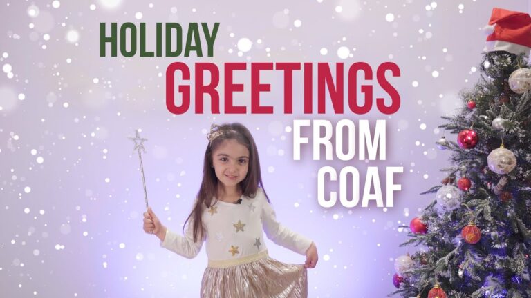 Holiday greetings from the COAF team