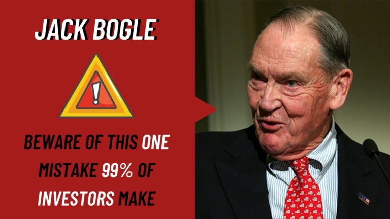 Jack Bogle: Beware of This One Mistake 99% of Investors Make Jack Bogle: Beware of This One Mistake 99% of Investors Make