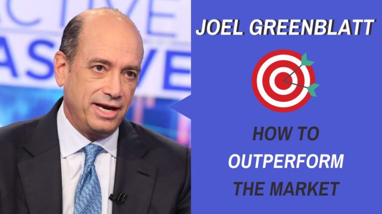 Joel Greenblatt on How to Achieve a 40% Return a Year Joel Greenblatt on How to Achieve a 40% Return a Year