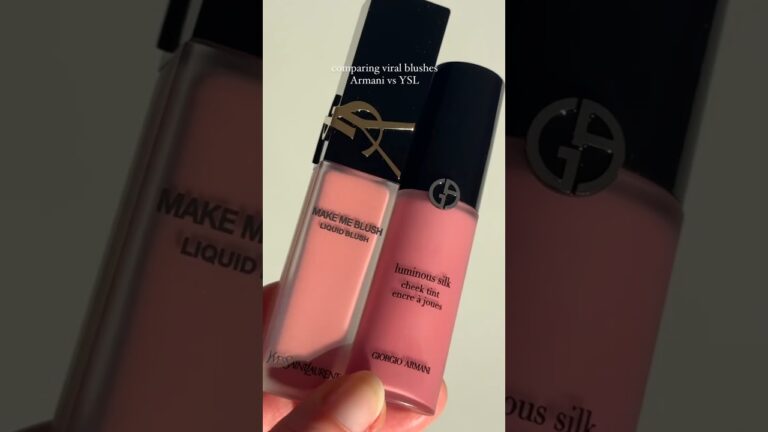 Compering YSL Make Me Blush Liquid Blush Vs Armani Luminous Silk Liquid Blush #shorts #shortvideo Compering YSL Make Me Blush Liquid Blush Vs Armani Luminous Silk Liquid Blush #shorts #shortvideo