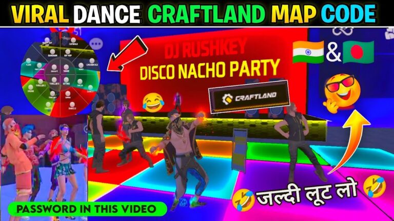 New Dance Emote Craftland Map Code 2025🤯 | Disco Nacho Party craftland new map code free fire India New Dance Emote Craftland Map Code 2025🤯 | Disco Nacho Party craftland new map code free fire India