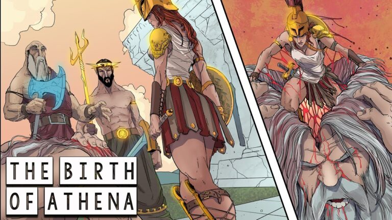 The Birth of Athena: The Incredible Origin of the Goddess of Wisdom – Greek Mythology in Comics