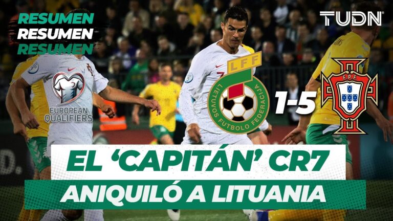 Resumen y Goles Lituania 1 – 5 Portugal | Eliminatoria EURO 2020 | TUDN Resumen y Goles Lituania 1 – 5 Portugal | Eliminatoria EURO 2020 | TUDN