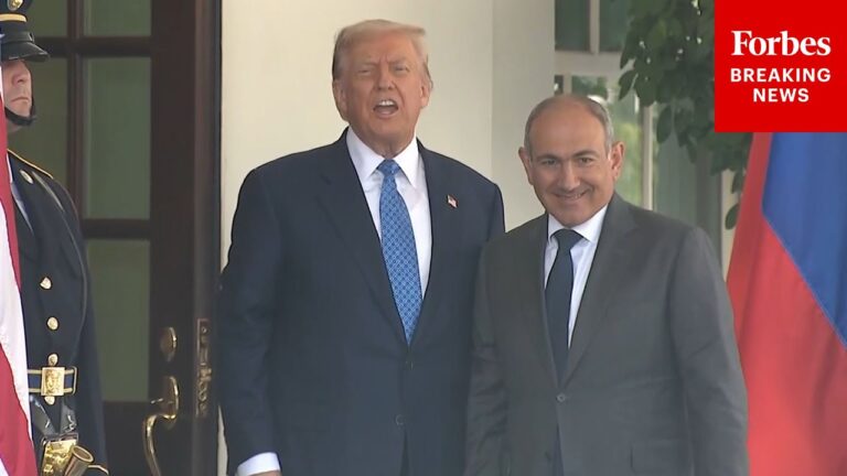 JUST IN: President Trump Welcomes Armenian Prime Minister Nikol Pashinyan To The White House