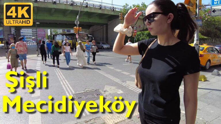 Mecidiyeköy Şişli Walking Tour 4K UHD |