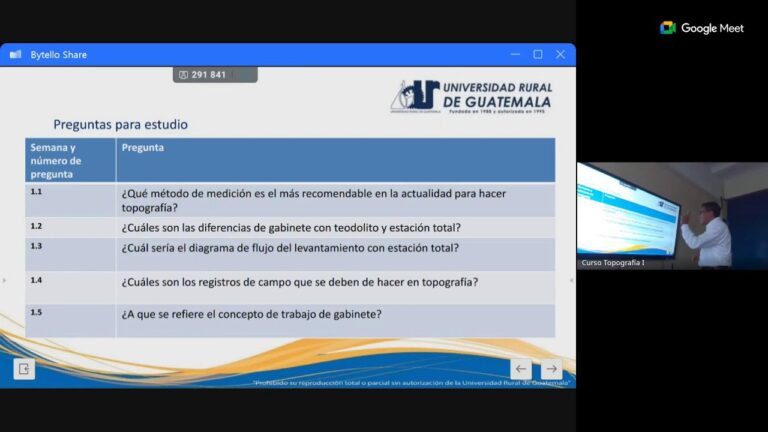 Topografía I, semana 14, plan domingo