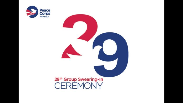 Peace Corps Armenia A29 Group Swearing-in Ceremony