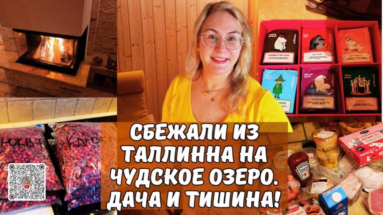 Уехали из Таллинна!Пара дней отдыха на Чудском озере-дача,тишина и спокойствие!Семейный влог