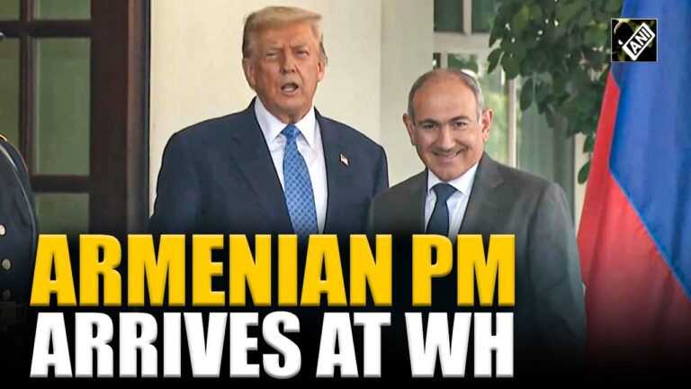 US Prez Trump welcomes Armenian PM Nikol Pashinyan at White House | Armenia-Azerbaijan Peace Deal US Prez Trump welcomes Armenian PM Nikol Pashinyan at White House | Armenia-Azerbaijan Peace Deal