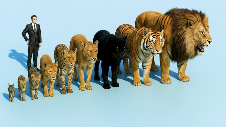 Сравнение Всех Диких Кошек – От Самой Маленькой до Самой Большой