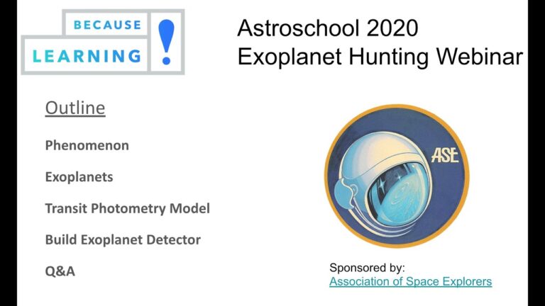 Exoplanet Hunting Webinar AstroSchool 2020