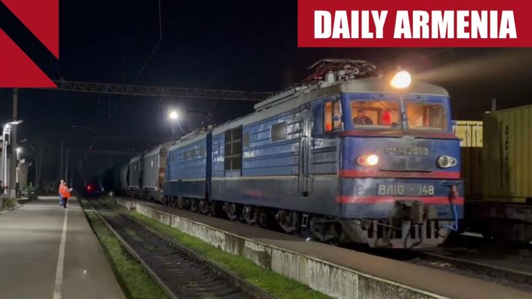 Russian freight train arrives in Armenia for first time in decades Russian freight train arrives in Armenia for first time in decades