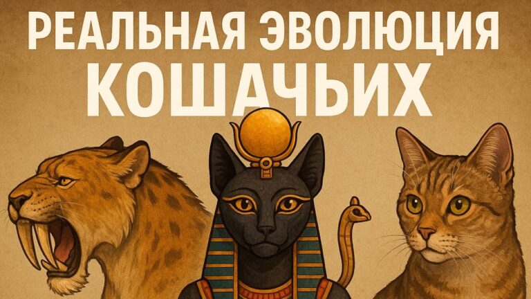 Реальная Эволюция Кошачьих: Саблезубый Тигр, Египетские Боги и Коты XXI века