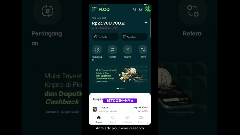 Cicil Bitcoin ke-12 di Floq! Sekarang Udah 23 Juta dari Modal 17 Juta 💸 Cicil Bitcoin ke-12 di Floq! Sekarang Udah 23 Juta dari Modal 17 Juta 💸