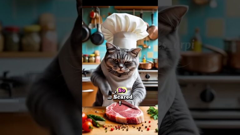 Steak Time !! 🥩 #shorts #viral #animation #cat #ai #aicatstory