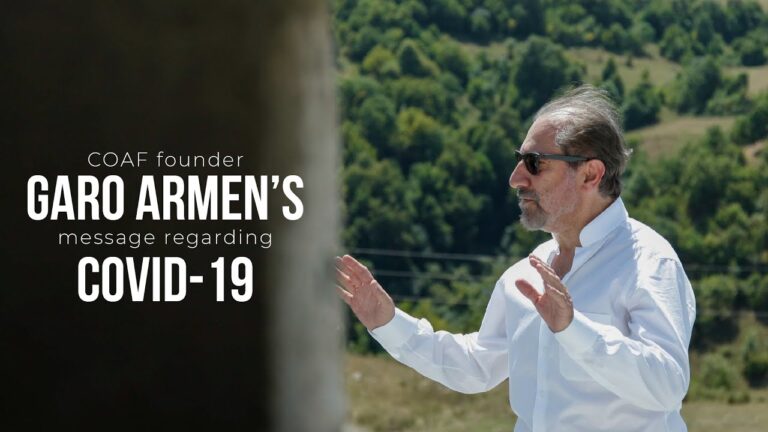 COAF Founder Garo Armen’s message regarding COVID-19