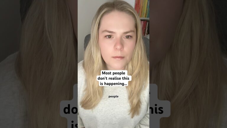 Most people don’t realise this is happening…