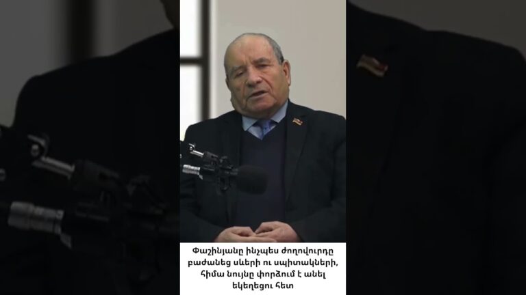 Նիկոլ Փաշինյանի միակ նպատակը եկեղեցին պառակտելն է Նիկոլ Փաշինյանի միակ նպատակը եկեղեցին պառակտելն է