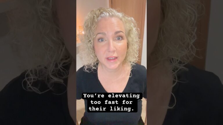 You’re elevating too fast for their liking. #propheticword