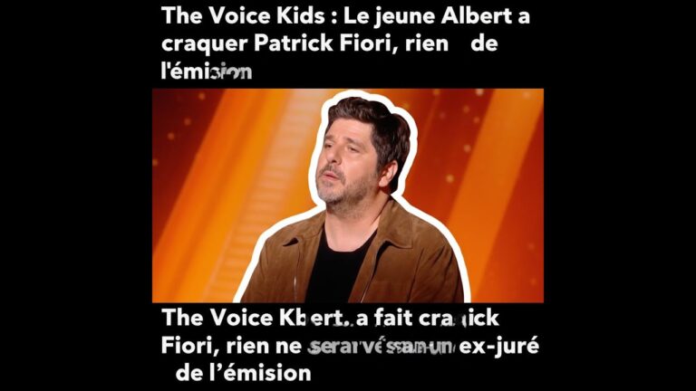 The Voice Kids : Le jeune Albert a fait craquer Patrick Fiori, rien ne serait arrivé sans un ex-juré The Voice Kids : Le jeune Albert a fait craquer Patrick Fiori, rien ne serait arrivé sans un ex-juré