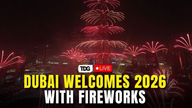 Dubai New Year 2026 Celebration LIVE: Fireworks Light Up Burj Khalifa as Dubai Welcomes 2026