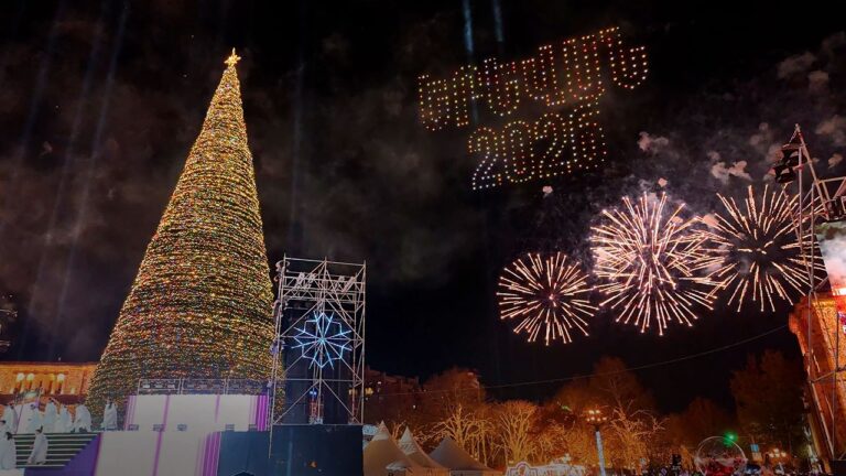 The Most Spectacular Light Show & Tree Ceremony I’ve Ever Seen 🎄✨