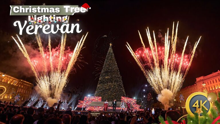 [MUST SEE] Yerevan’s Main Christmas Tree Lighting 2026 | Massive Crowds Gather for the Ceremony
