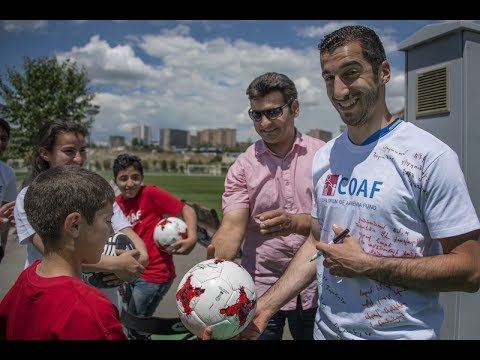 Henrikh Mkhitaryan meets COAF kids Henrikh Mkhitaryan meets COAF kids