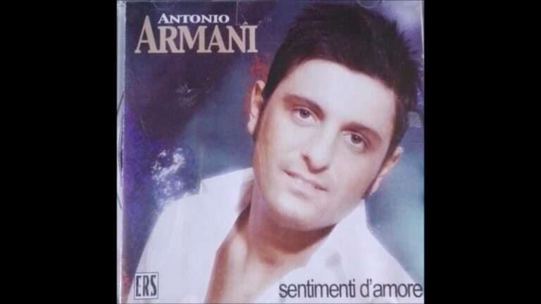 Antonio armani dincelle stasera