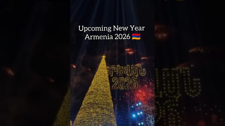 Upcoming New Year Armenia 2026 🇦🇲। Yerevan। 2026। Christmas। #armenia #shorts #2026 #viral #fyp