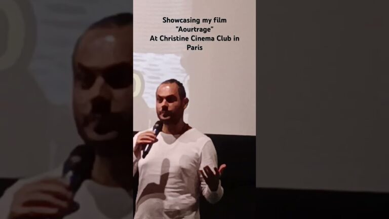 Showcasing my film “Aourtrage”At Christine Cinema Club in Paris #cinema #shortfilm