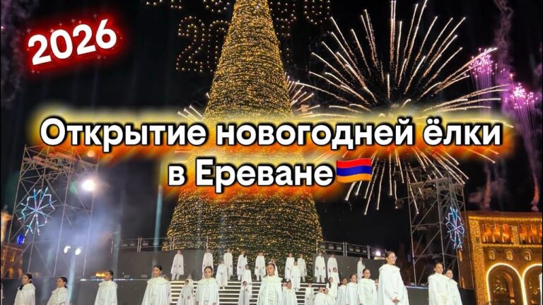ОТКРЫТИЕ НОВОГОДНЕЙ ЁЛКИ В ЕРЕВАНЕ🇦🇲🎄 | ШОУ ДРОНОВ И ГРАНДИОЗНЫЙ КОНЦЕРТ🇦🇲