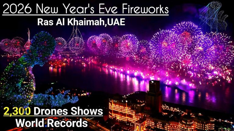 WORLD RECORD New Year 2026 Fireworks & Drone Show || Ras Al Khaimah 🇦🇪
