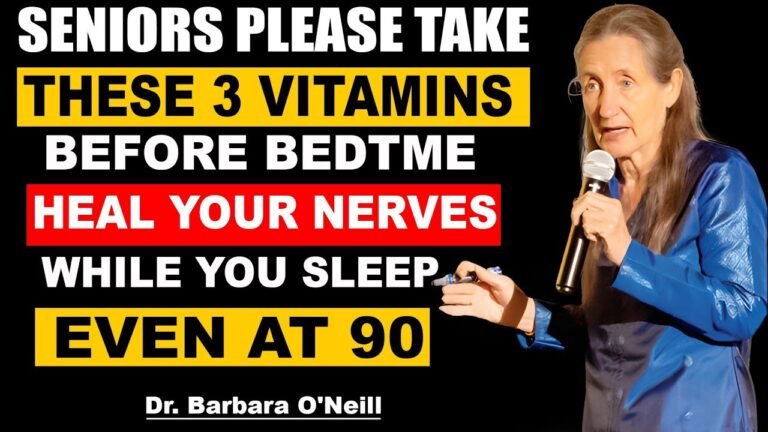 3 Bedtime Vitamins for Stronger Muscle After 60 | Barbara O’Neill