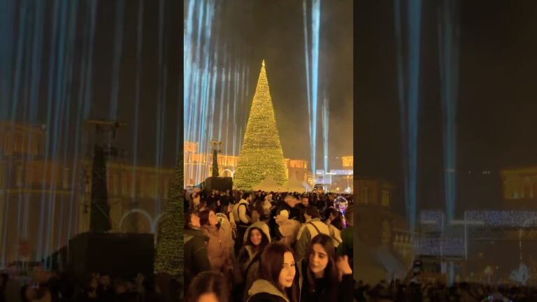 Christmas Tree lighting, Yerevan 🇦🇲 #christmas #2026