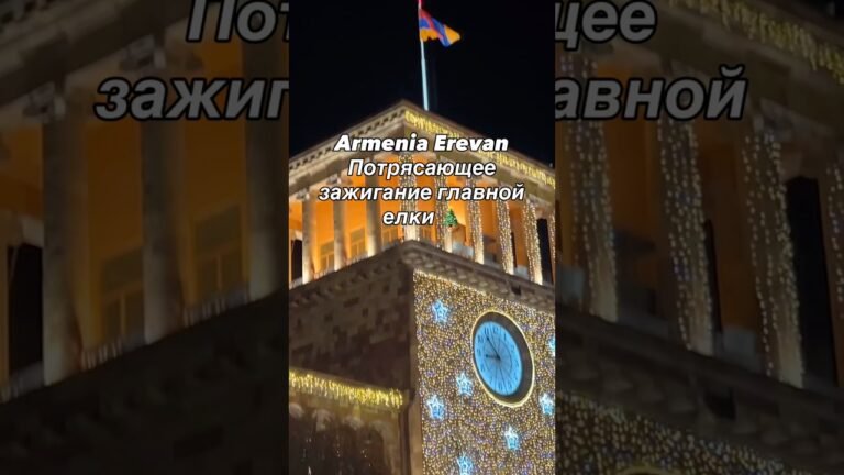 #Армения  В #Ереване зажгли елку 2026 #happynewyear #новыйгод #travel #newyear