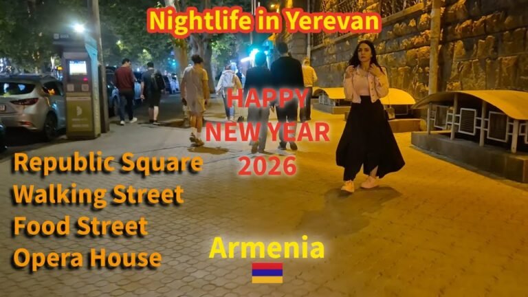 Exploring Yerevan Nighlife | Armenia Malayalam Vlog | Republic Square & Walking Tour