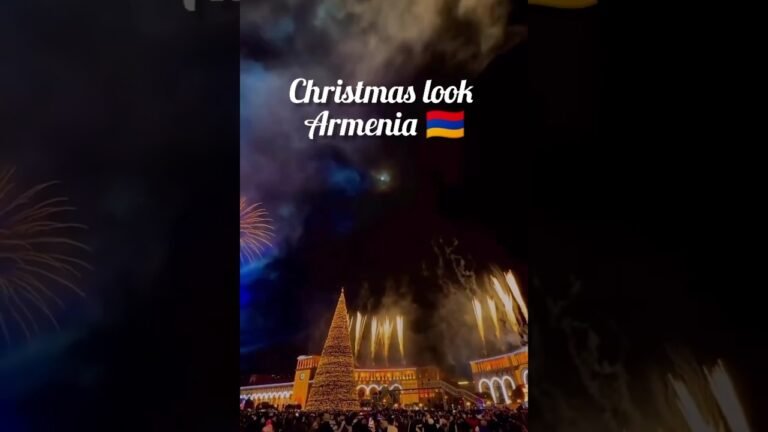 Christmas Look Armenia 2026 🇦🇲। Yerevan। Celebrations। New Year। #hayastanjan #armenia #shorts