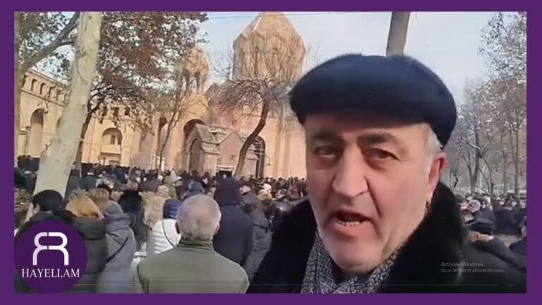 «Նիկոլականի զզվելի պահվածքը» եկեղեցու բակում Սուրբ Զատկին