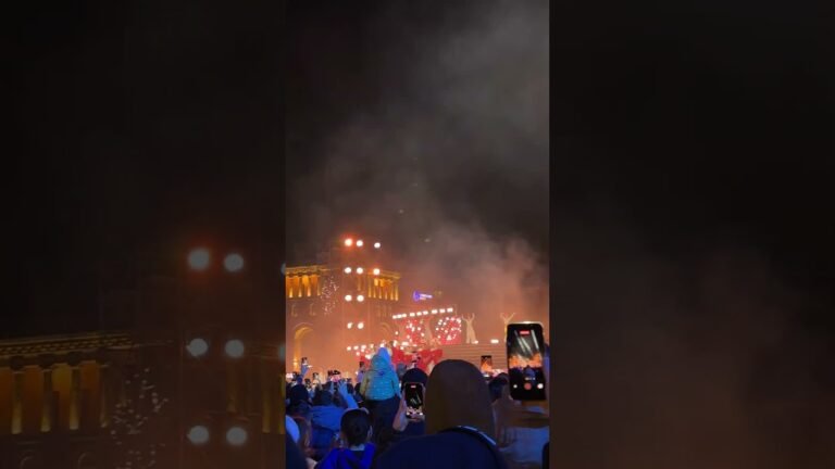 جشن روش شدن درخت کریسمس ایروان-ارمنستان 2026