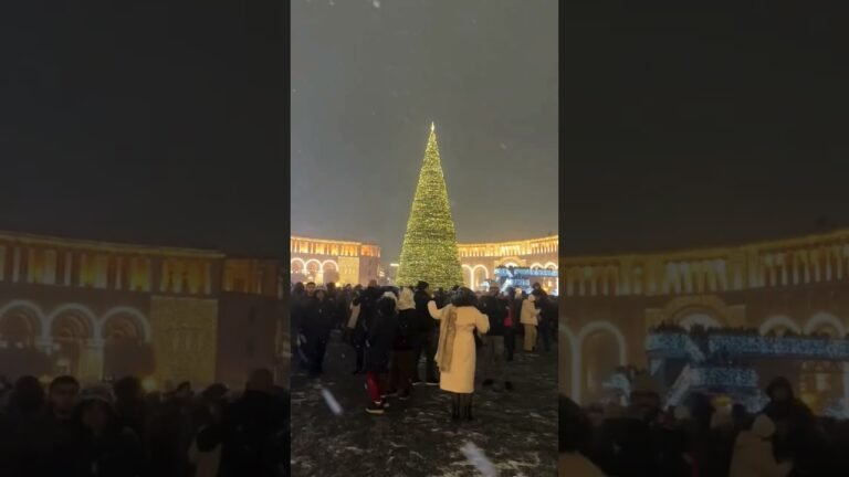 magical moment new year celebration #happynewyear #yerevan #snow magical moment new year celebration #happynewyear #yerevan #snow