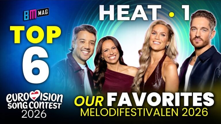Our TOP 6 Favorite Songs from Heat 1 of Melodifestivalen 2026 Based on Snippets – Eurovision 2026