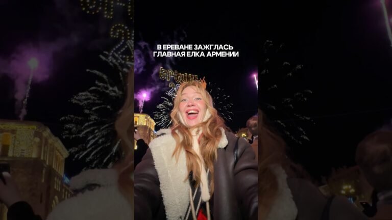 Волшебный момент уходящего года на Площади Республики #yerevan #armenia #2026