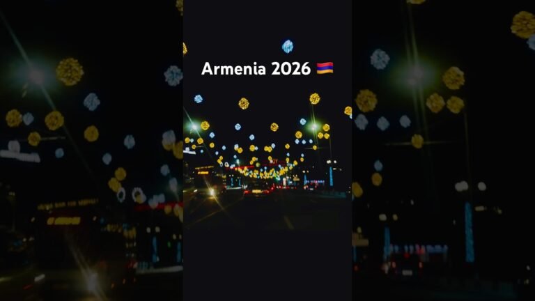 Upcoming New Year Armenia 2026 🇦🇲| Yerevan | 2026 | #armenia #viral #travel #shorts #night #fyp