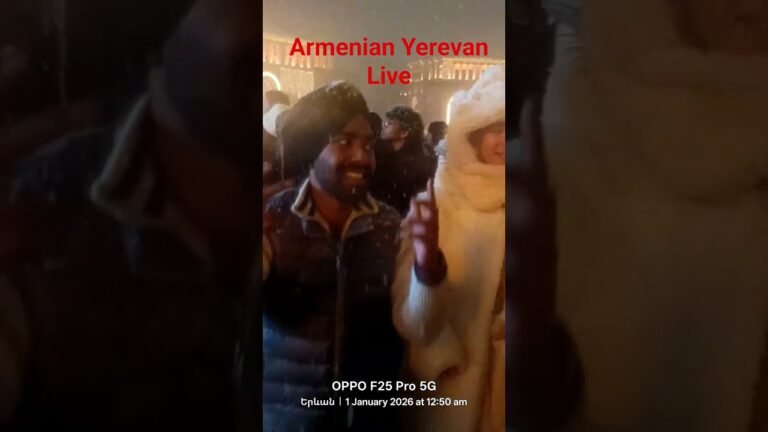 Yerevan Armenian Live 2026#12:50Am New year festival 🎎 Dhmaka#Indian