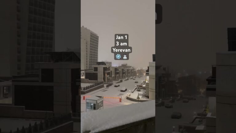 New year morning in Yerevan 🇦🇲 ❄️ #armenia #2026 #christmas