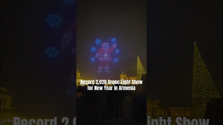 Record 2,026 Drone Light Show for New Year in Armenia Record 2,026 Drone Light Show for New Year in Armenia